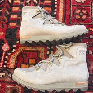 Sorel Grey Lace-Up Boots